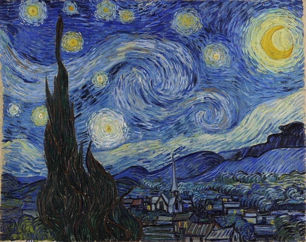 نقاشی الماسی آسمان پر ستاره ونگوگ